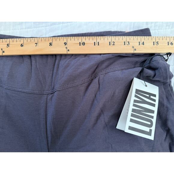 Lunya Pants Womens Large Gray Wide Leg Lounge Sleepwear Made USA NEW - Picture 6 of 9